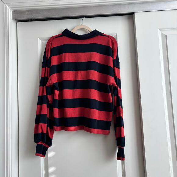 Tuckernuck Stripe Cotton Warren Rugby Shirt Sz M Preppy Academia - Picture 9 of 12